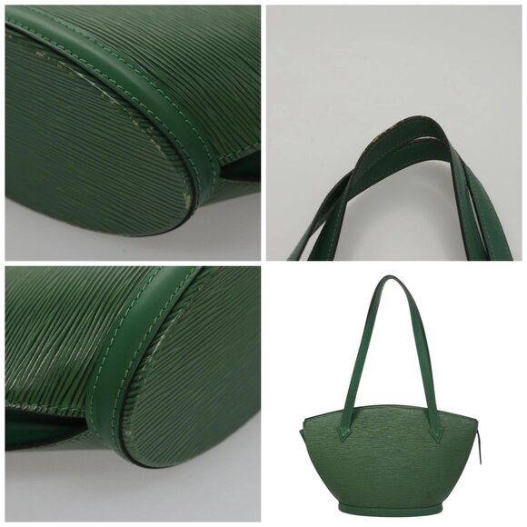 LOUIS VUITTON Epi Saint Jacques Poignees Long Bag Green - Picture 10 of 15